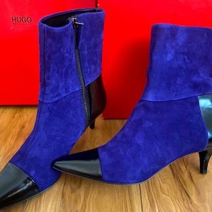 Hugo Boss Suede Books Cobalt Blue Size 9.5